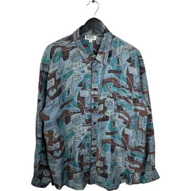 Vintage Vintage Abstract Button Down - image 1