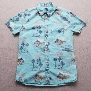 Hang Ten Hang Ten Shirt Mens Small Hawaiian Button