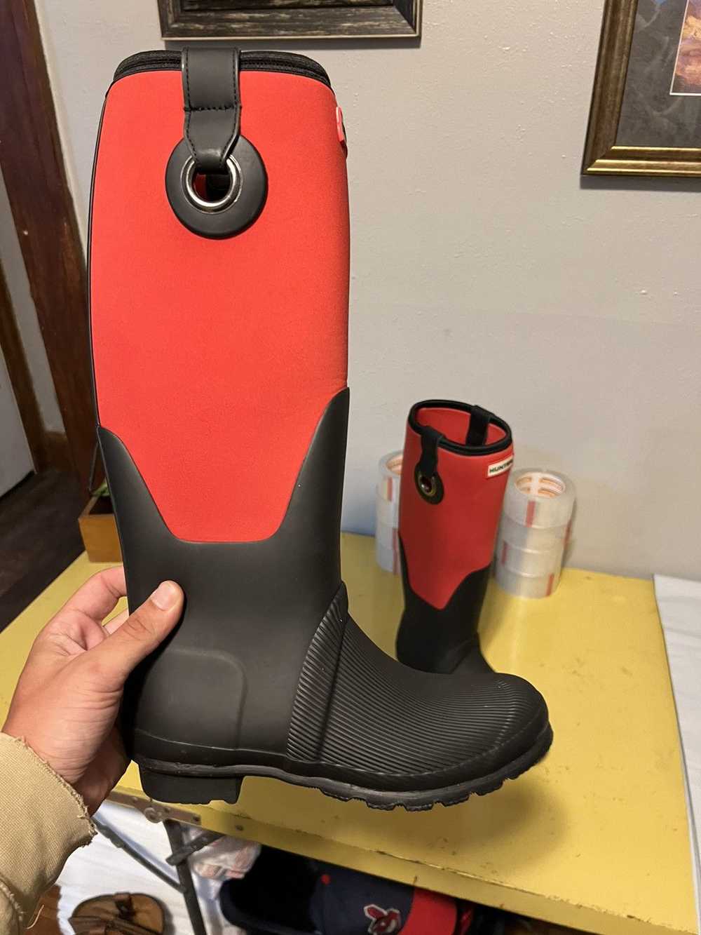 Hunter Hunter Rubber and Neoprene Boots Sz 7M/8F - image 3