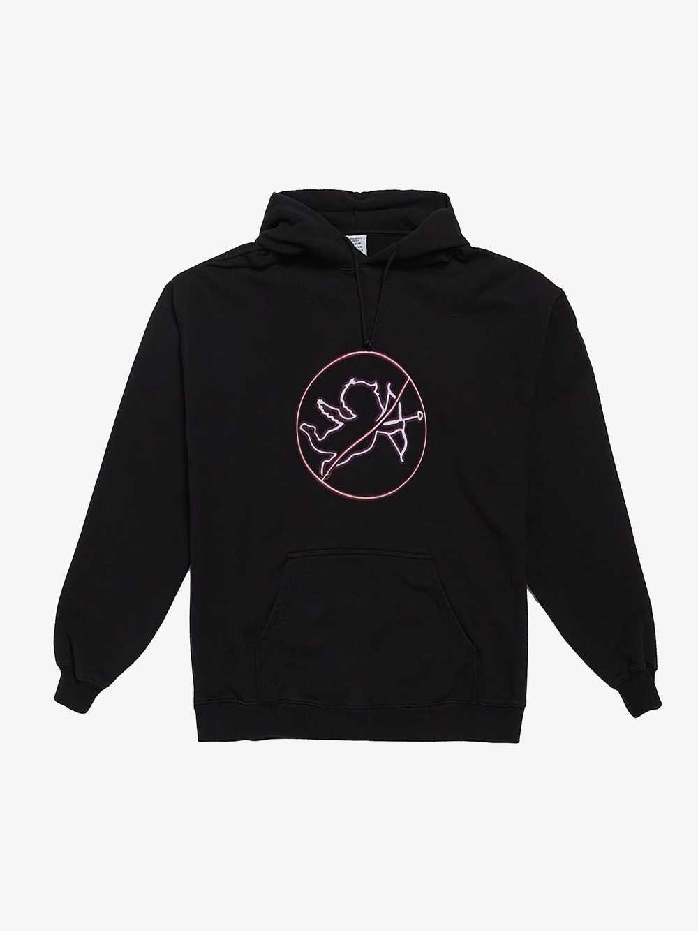Vetements Black No Angels Printed Cotton Blend Hoodie