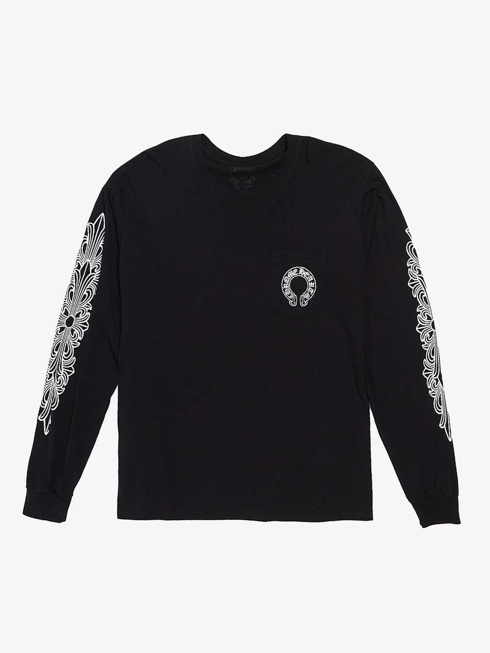 Chrome Hearts Black Pocket and Sleeves Logo Print… - image 1