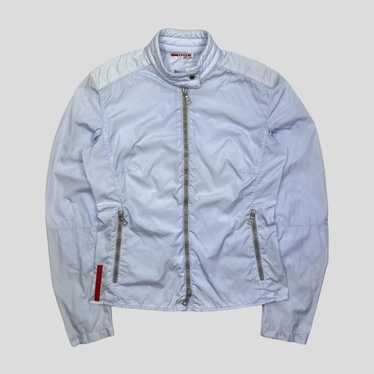 Prada Prada Sport SS00 Ice Blue Nylon Moto Detail… - image 1