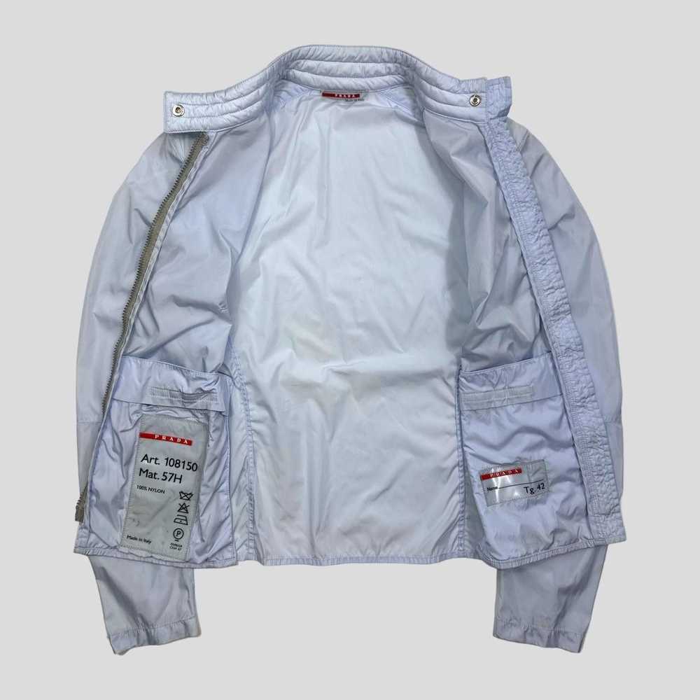 Prada Prada Sport SS00 Ice Blue Nylon Moto Detail… - image 6