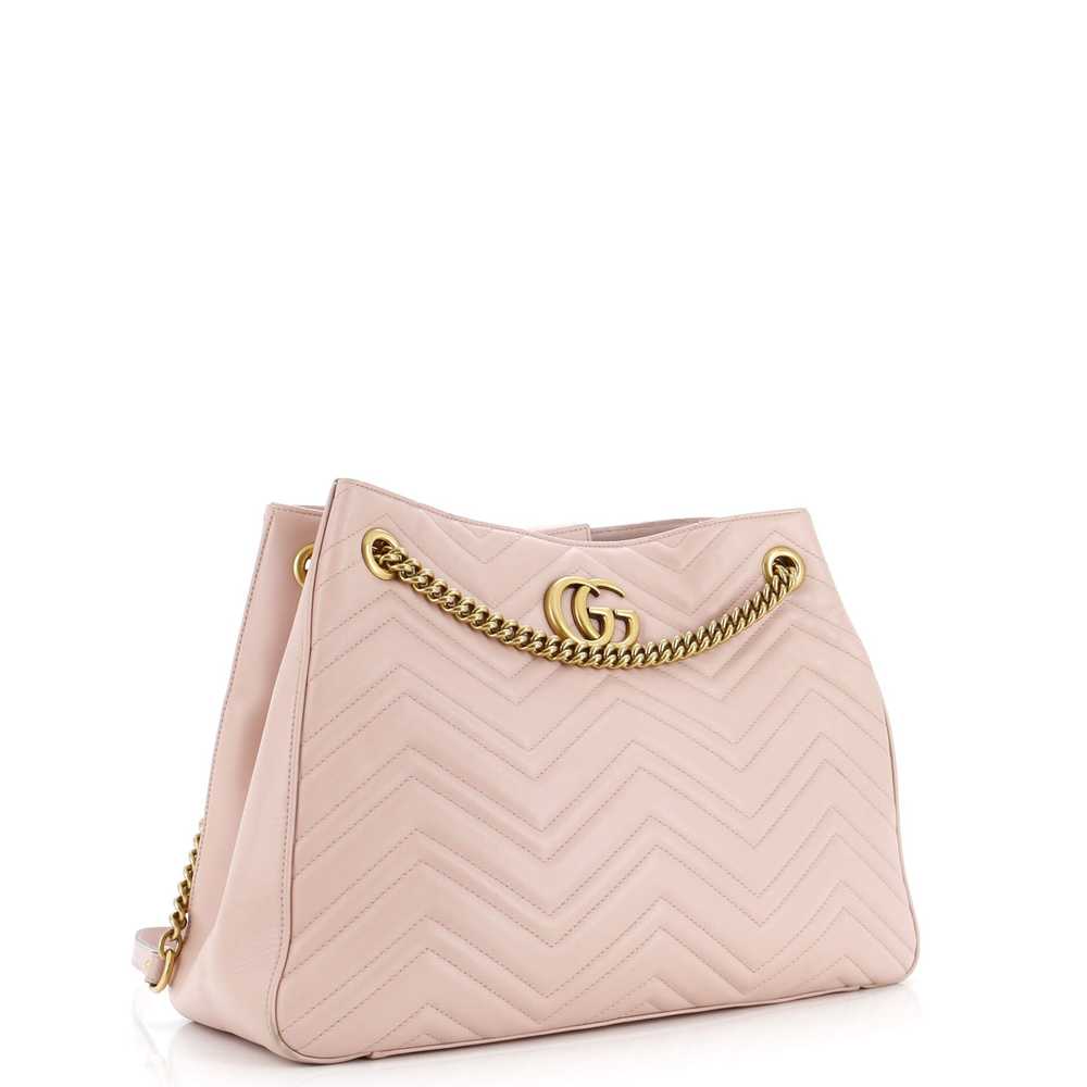 GUCCI GG Marmont Chain Shoulder Bag Matelasse Lea… - image 2