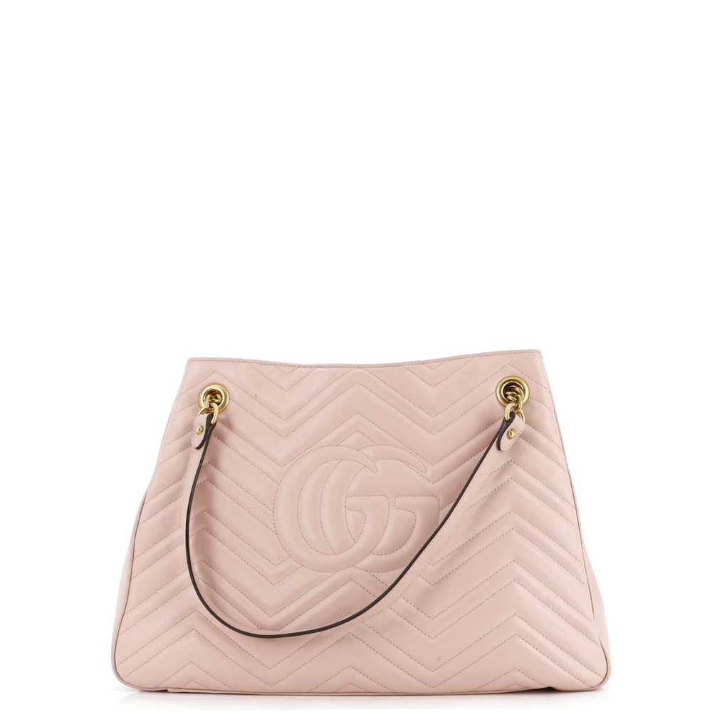 GUCCI GG Marmont Chain Shoulder Bag Matelasse Lea… - image 3