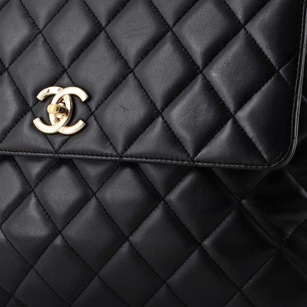 CHANEL Trendy CC Top Handle Bag Quilted Lambskin … - image 6