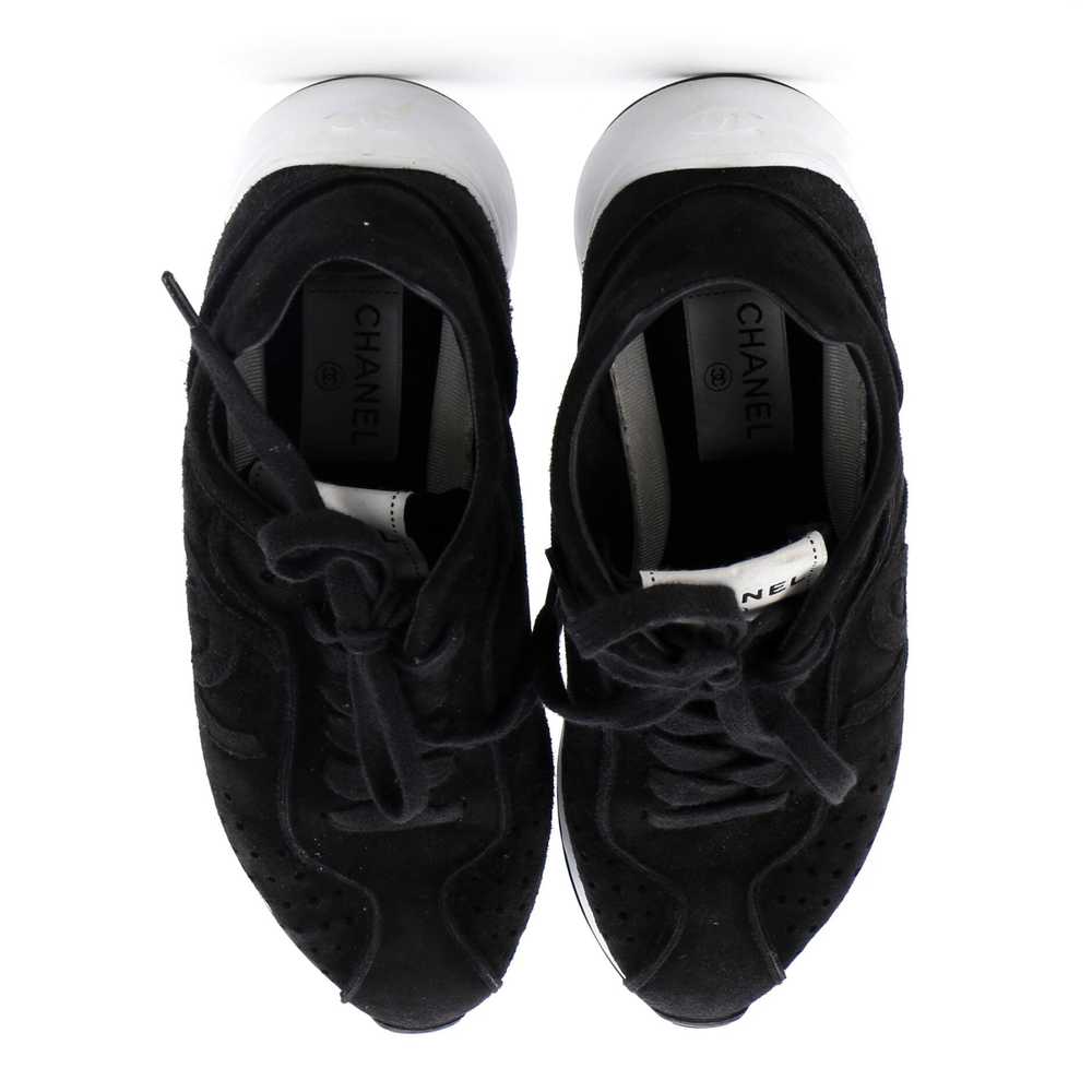 CHANEL Women's CC Low-Top Sneakers Suede - image 2