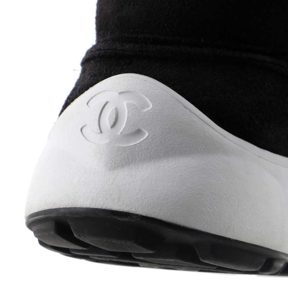 CHANEL Women's CC Low-Top Sneakers Suede - image 6