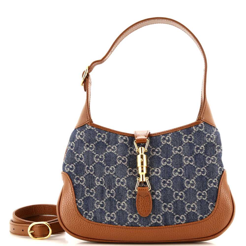 GUCCI Jackie 1961 Hobo GG Denim Small - image 1