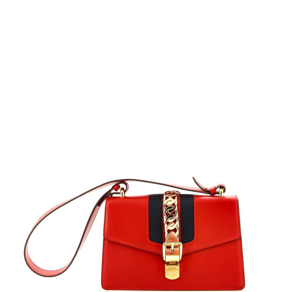 GUCCI Sylvie Shoulder Bag Leather Small - image 1