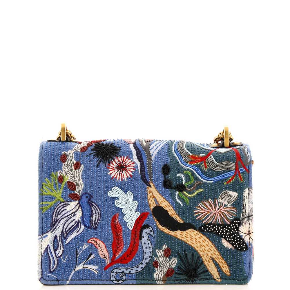 Christian Dior J'Adior Flap Bag Embroidered Fabri… - image 3