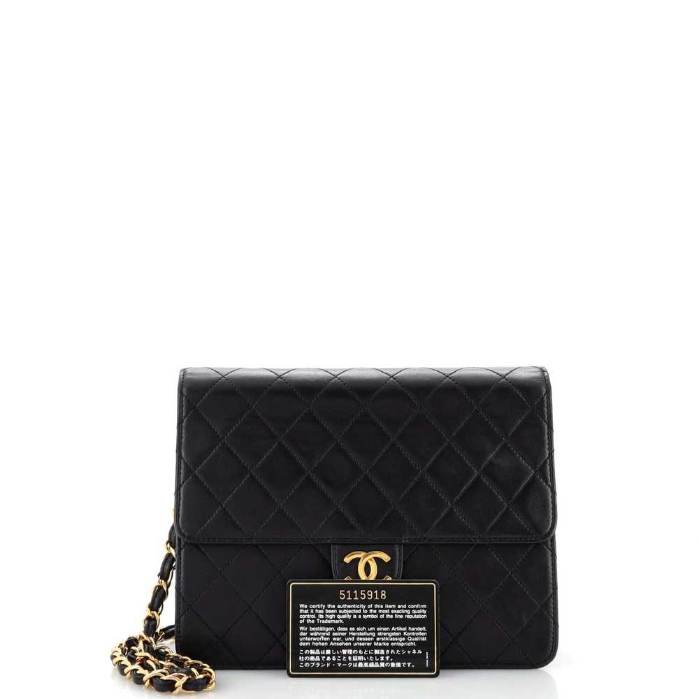 CHANEL Vintage Clutch with Chain Quilted Leather … - image 2