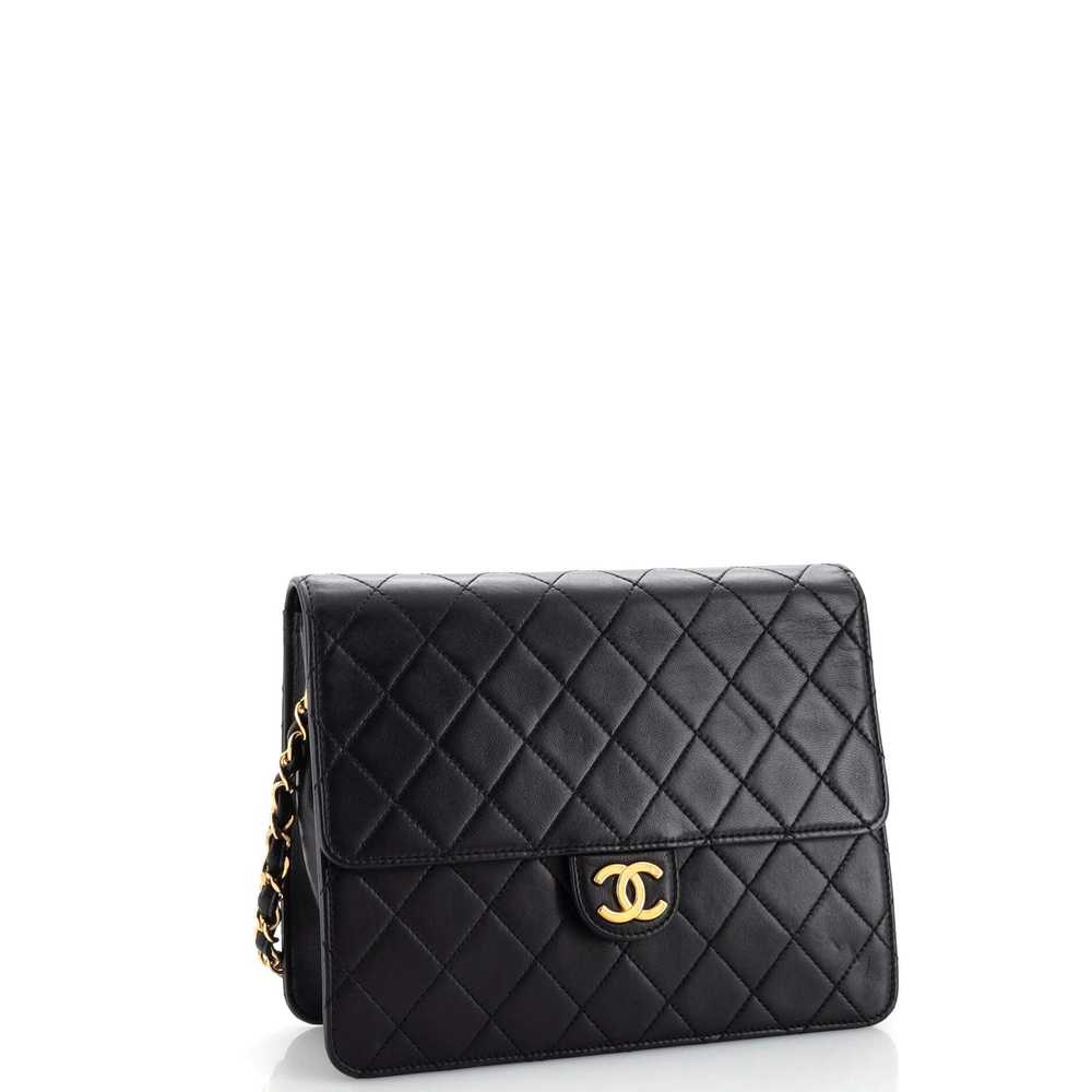 CHANEL Vintage Clutch with Chain Quilted Leather … - image 3