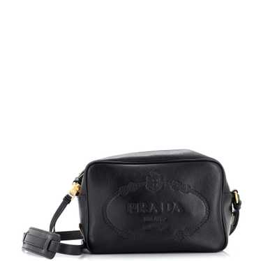 PRADA Logo Camera Bag Embossed Leather Small - image 1