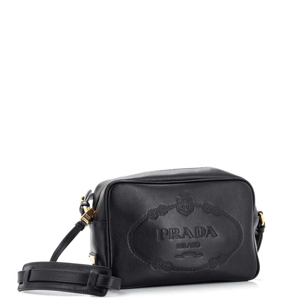 PRADA Logo Camera Bag Embossed Leather Small - image 2