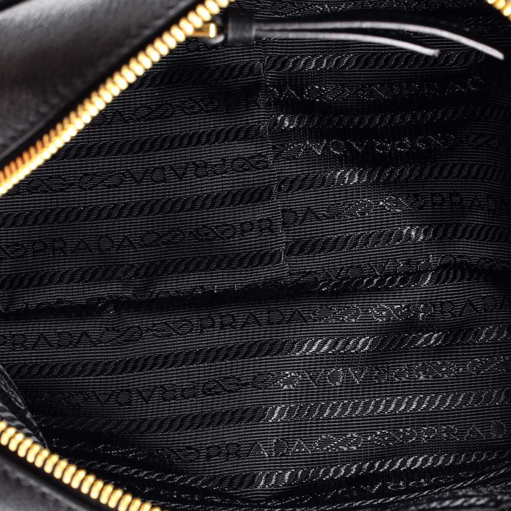 PRADA Logo Camera Bag Embossed Leather Small - image 5