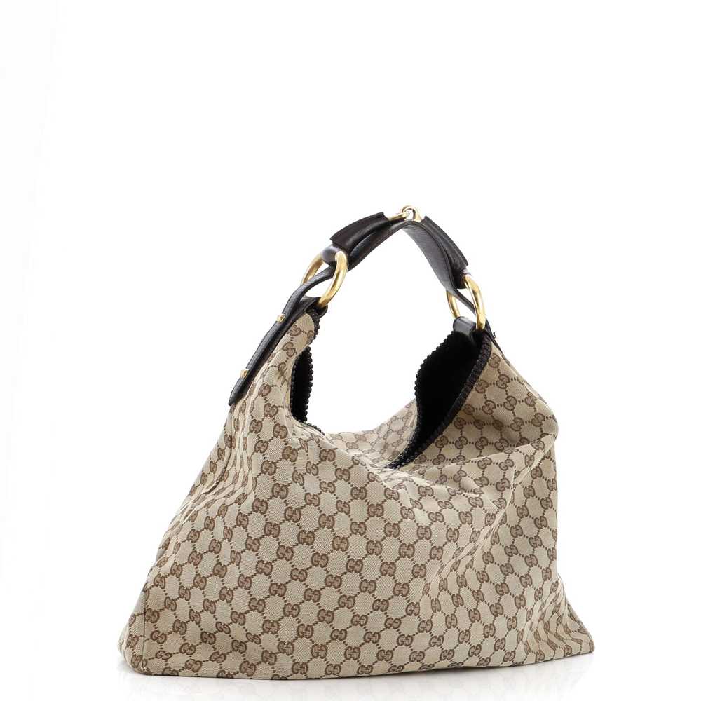 GUCCI Horsebit Hobo GG Canvas Large - image 2