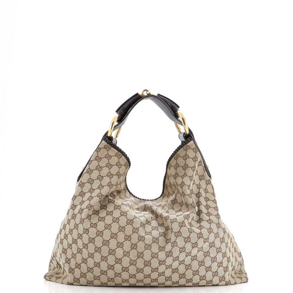 GUCCI Horsebit Hobo GG Canvas Large - image 3