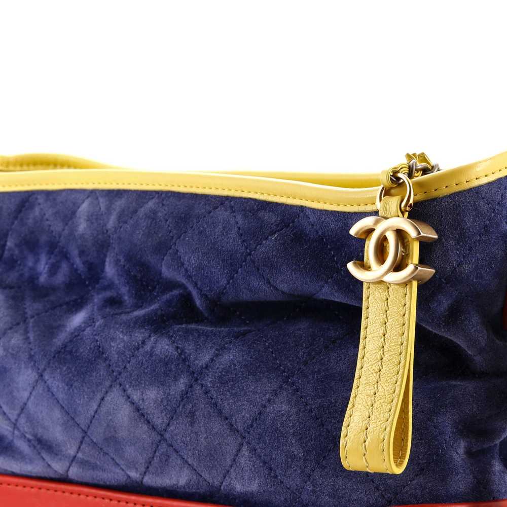 CHANEL Gabrielle Hobo Quilted Suede Medium - image 6