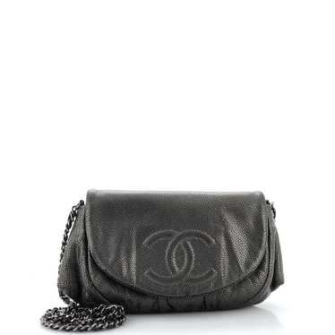 CHANEL Half Moon Wallet on Chain Lambskin