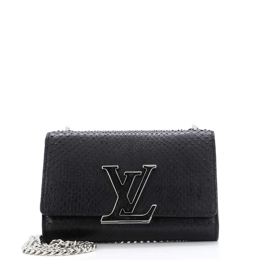 Louis Vuitton Chain Louise Clutch Python GM - image 1