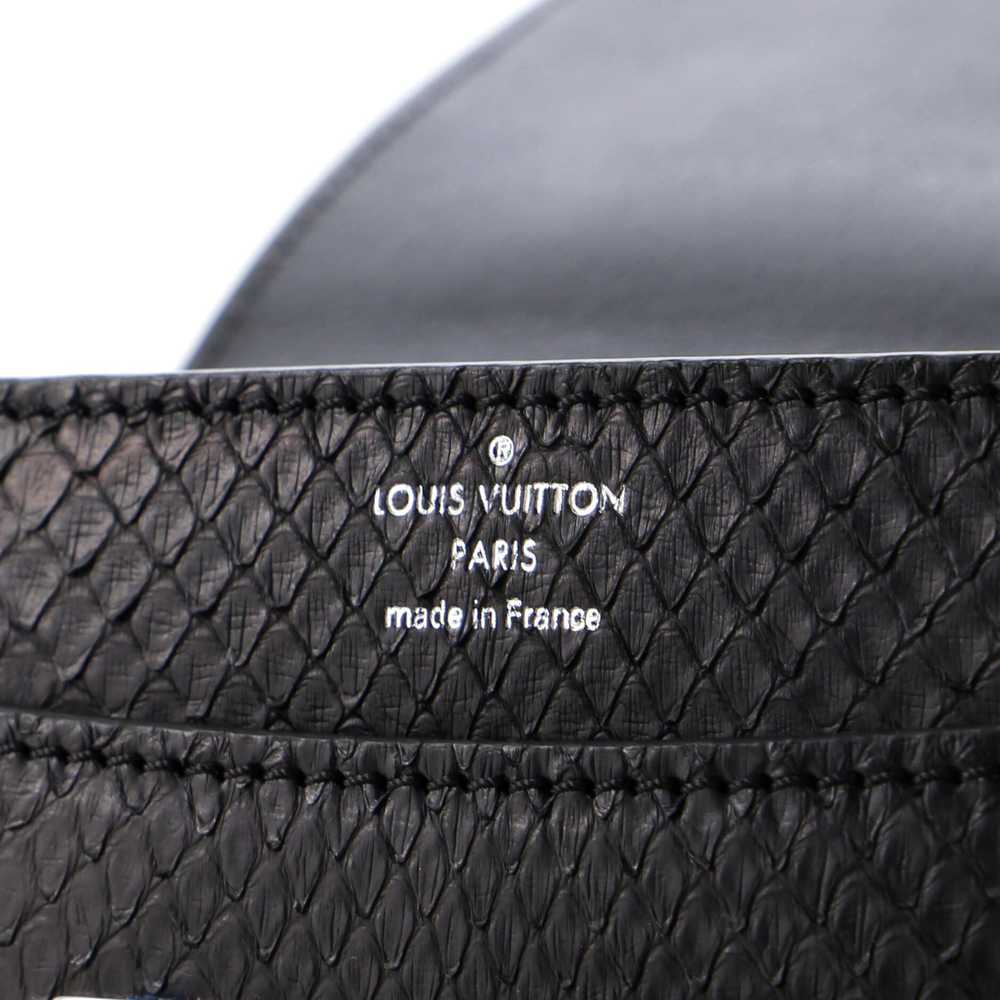 Louis Vuitton Chain Louise Clutch Python GM - image 8