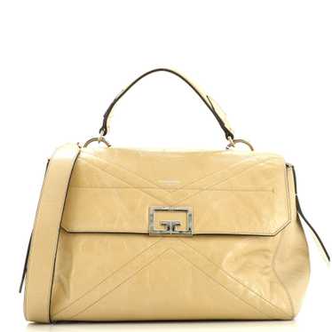 GIVENCHY ID Flap Bag Crinkled Glazed Leather Medi… - image 1