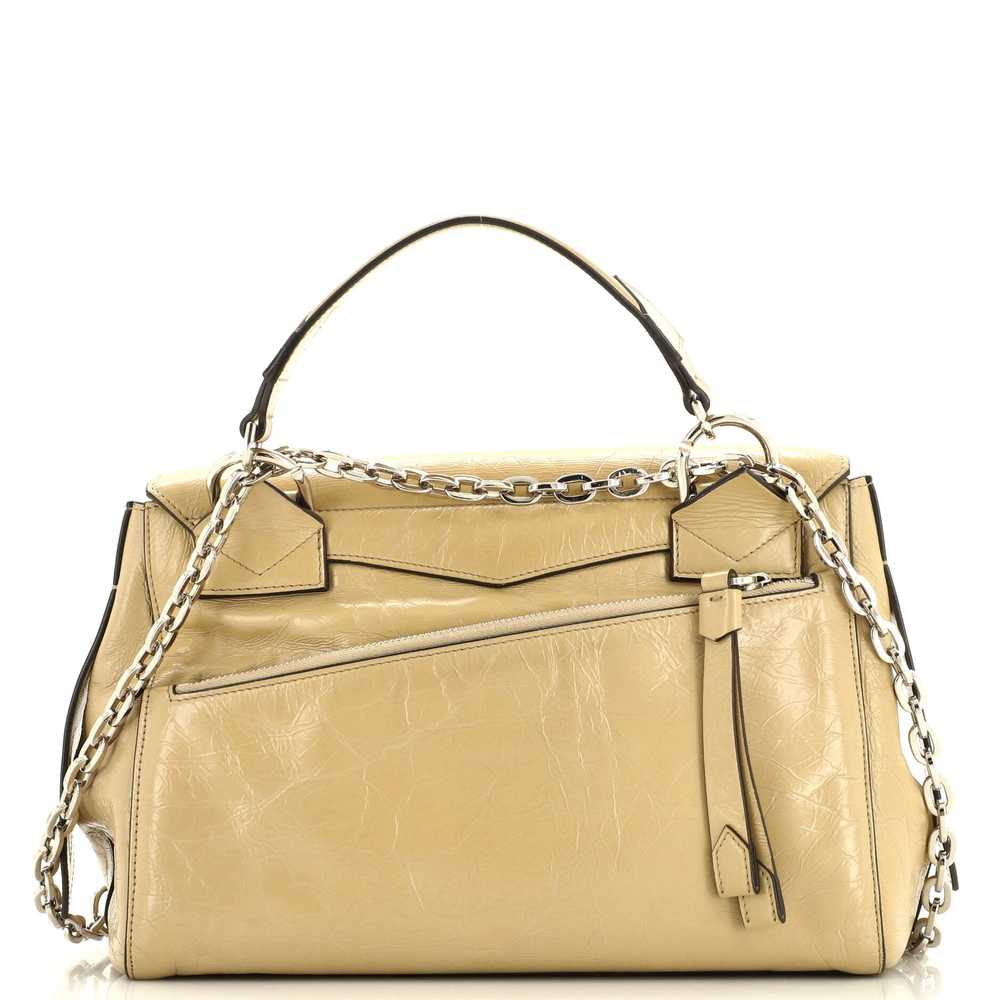 GIVENCHY ID Flap Bag Crinkled Glazed Leather Medi… - image 3