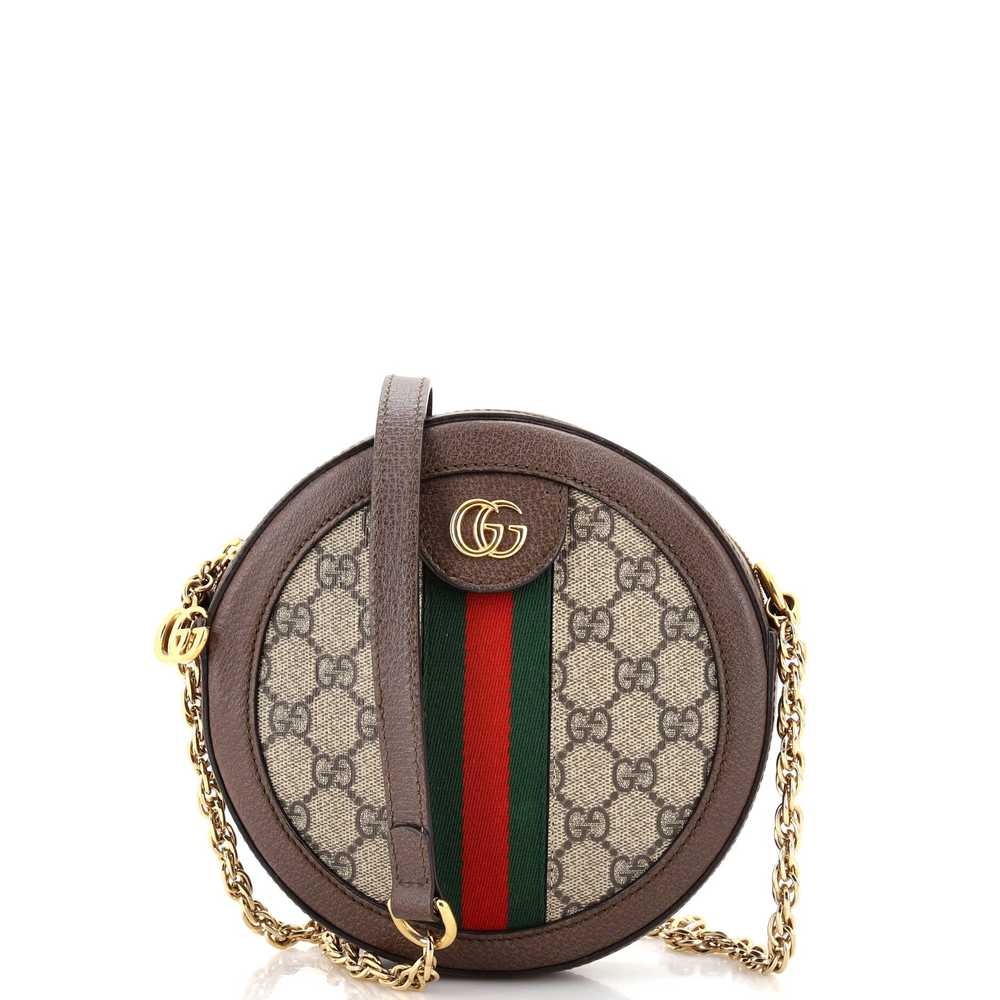 GUCCI Ophidia Round Shoulder Bag GG Coated Canvas… - image 1