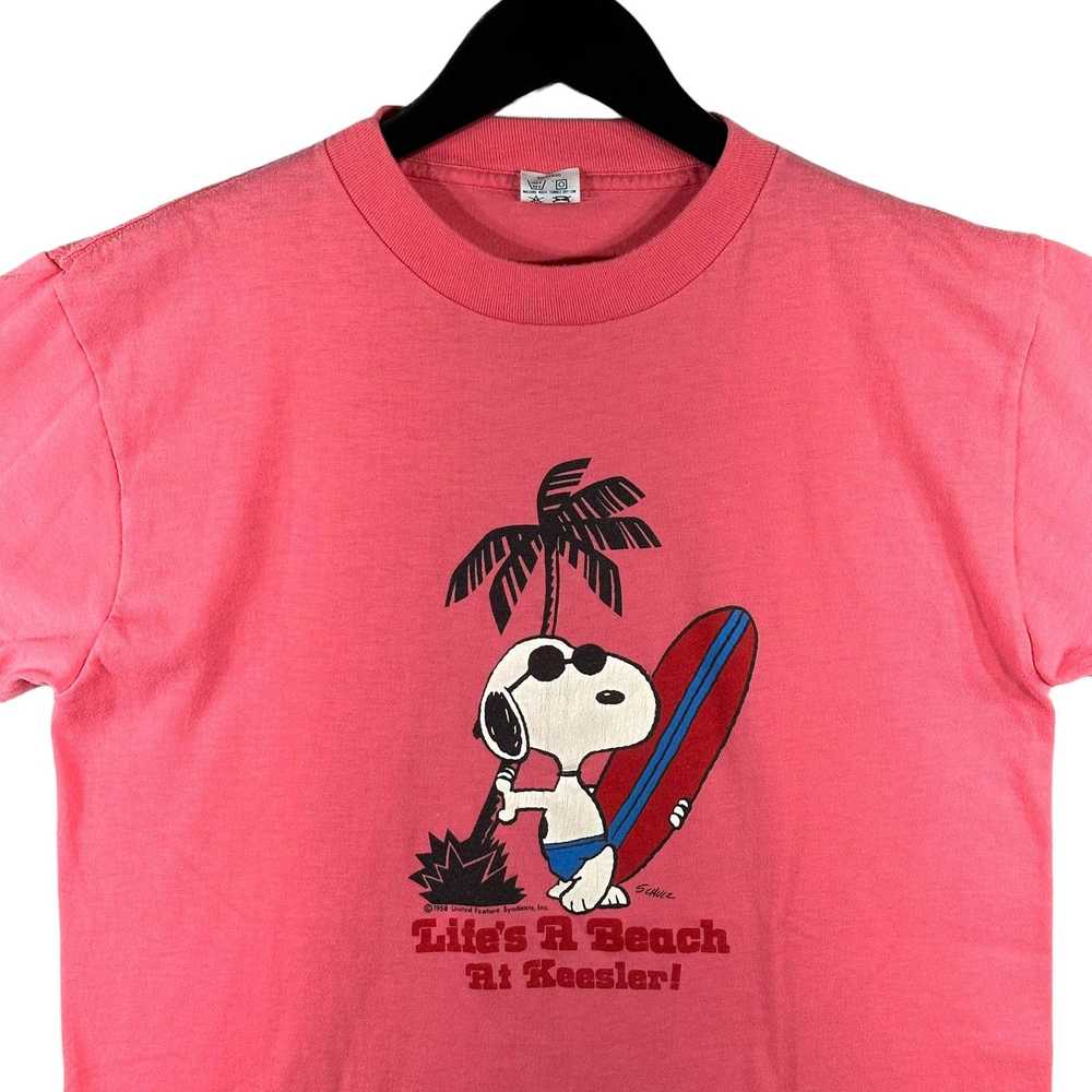 Vintage Vintage Snoopy "Life's A Beach At Keesler… - image 2