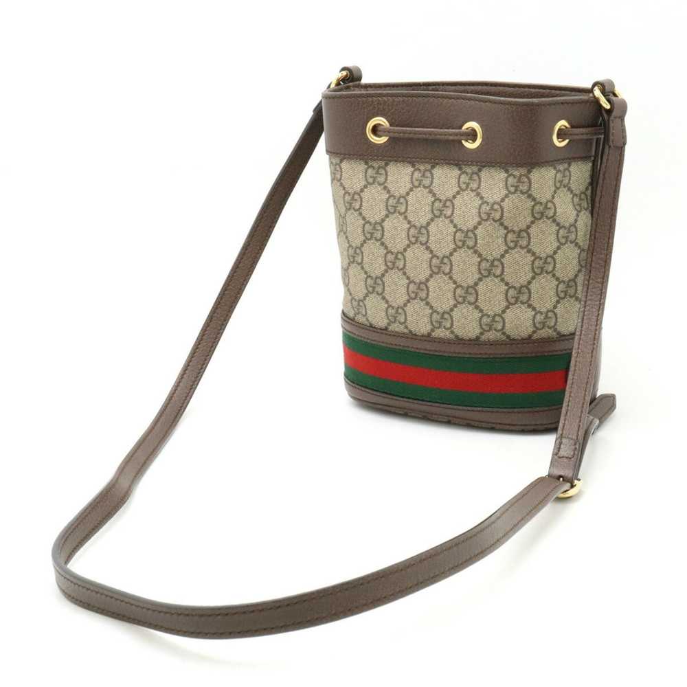 Gucci GUCCI Ophidia GG Supreme Bucket Bag Web Lin… - image 3