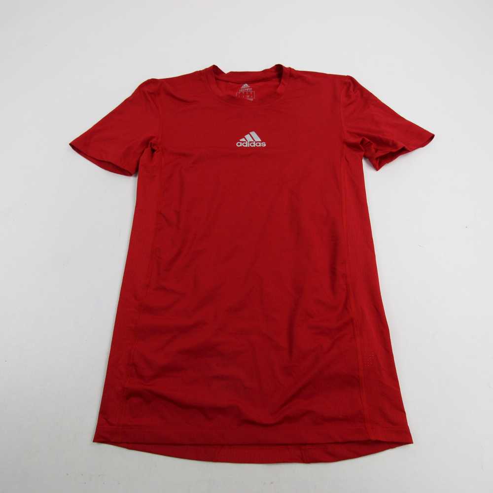 adidas Techfit Compression Top Men's Red Used - image 1