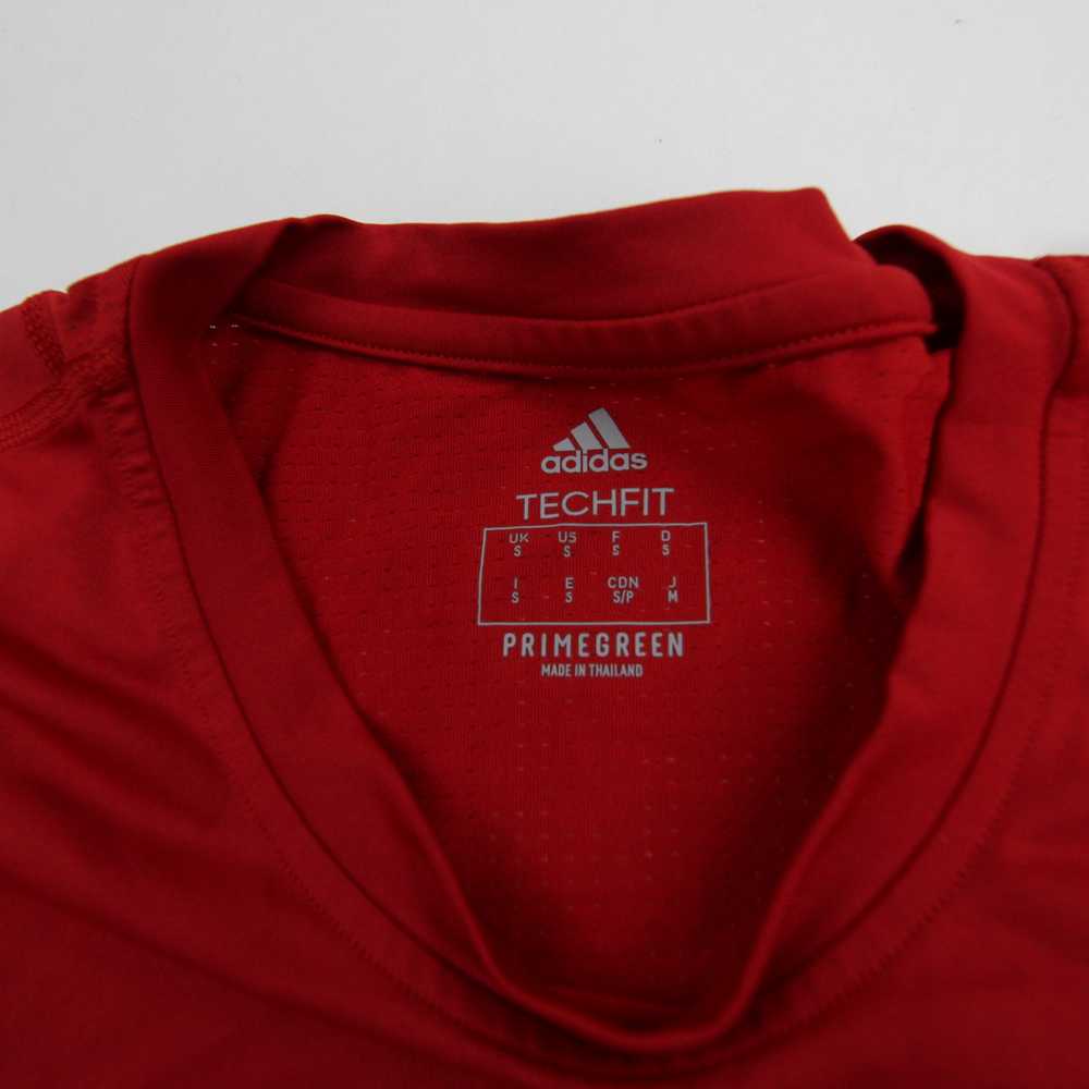 adidas Techfit Compression Top Men's Red Used - image 4