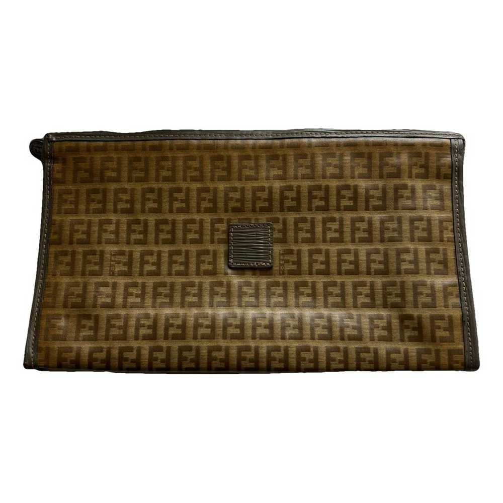 Fendi Ff leather clutch bag - image 1