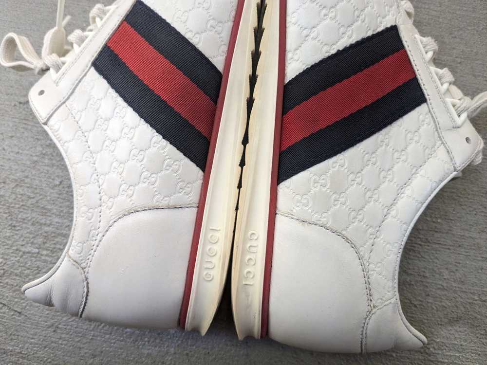 Gucci Gucci Sneakers Monogram White 10.5 Leather … - image 12