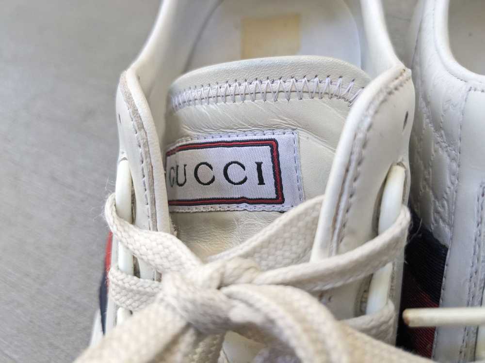 Gucci Gucci Sneakers Monogram White 10.5 Leather … - image 3