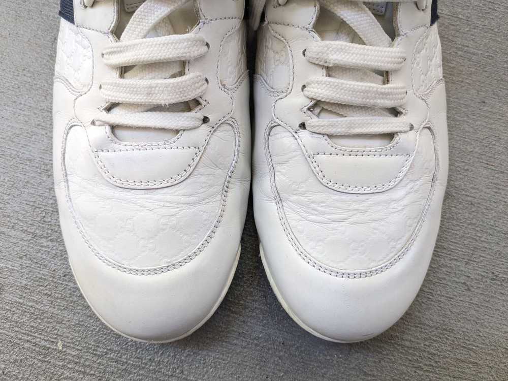 Gucci Gucci Sneakers Monogram White 10.5 Leather … - image 5