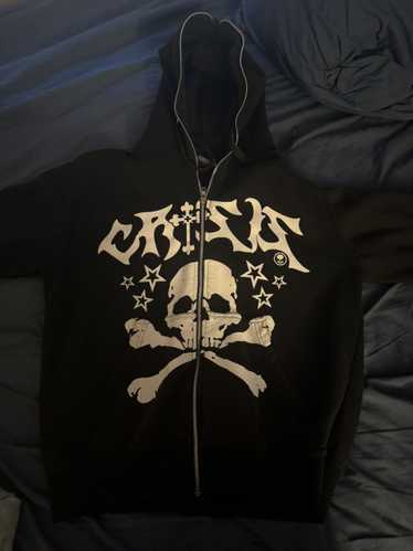 Streetwear Crisis Skull Full Zip Up - image 1