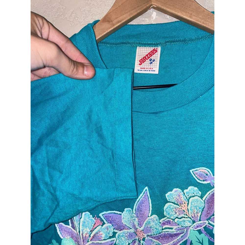 Jerzees 90s Vintage Utah Blue Hummingbird Graphic… - image 7