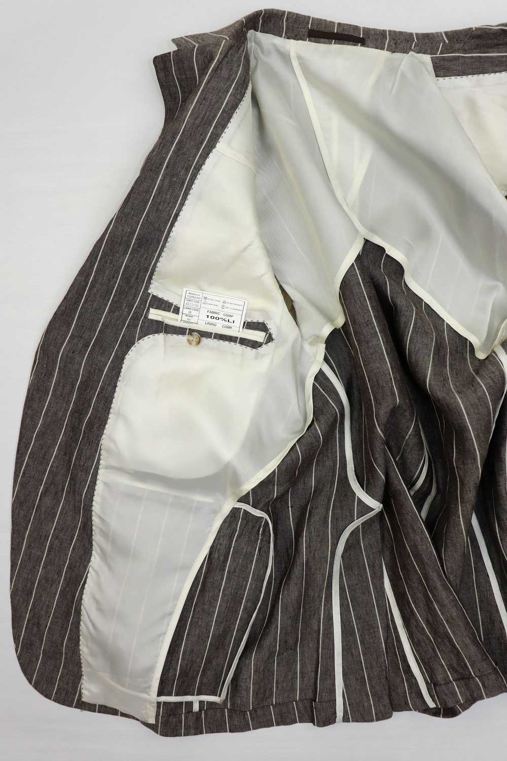 Suitsupply Suitsupply Striped Brown Pure Linen Sp… - image 11