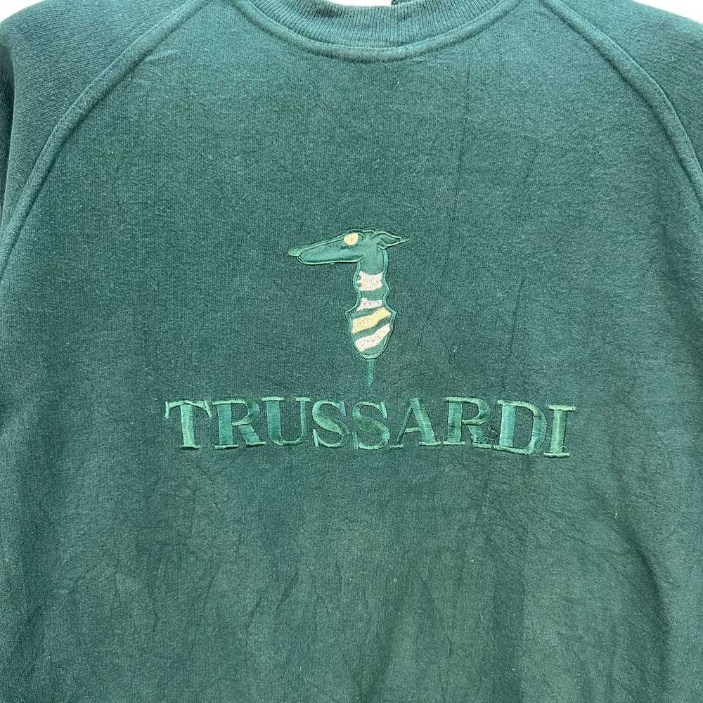 Trussardi × Vintage TRUSSARDI EMBROIDERY BIG LOGO… - image 3