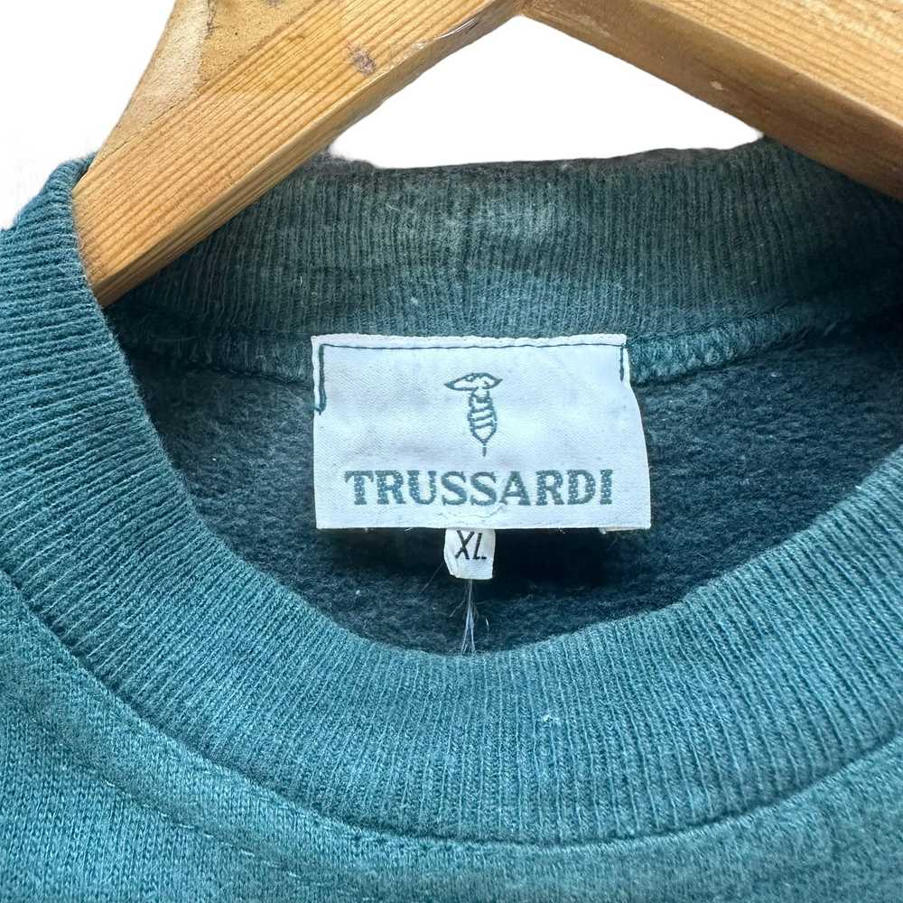 Trussardi × Vintage TRUSSARDI EMBROIDERY BIG LOGO… - image 8