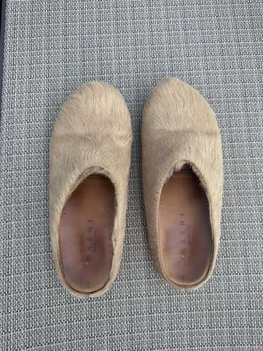 Marni Marni Fussbet Sabot Fur Slides