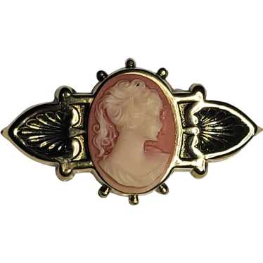 Vintage Ornate Winged Cameo Brooch/Pin - image 1