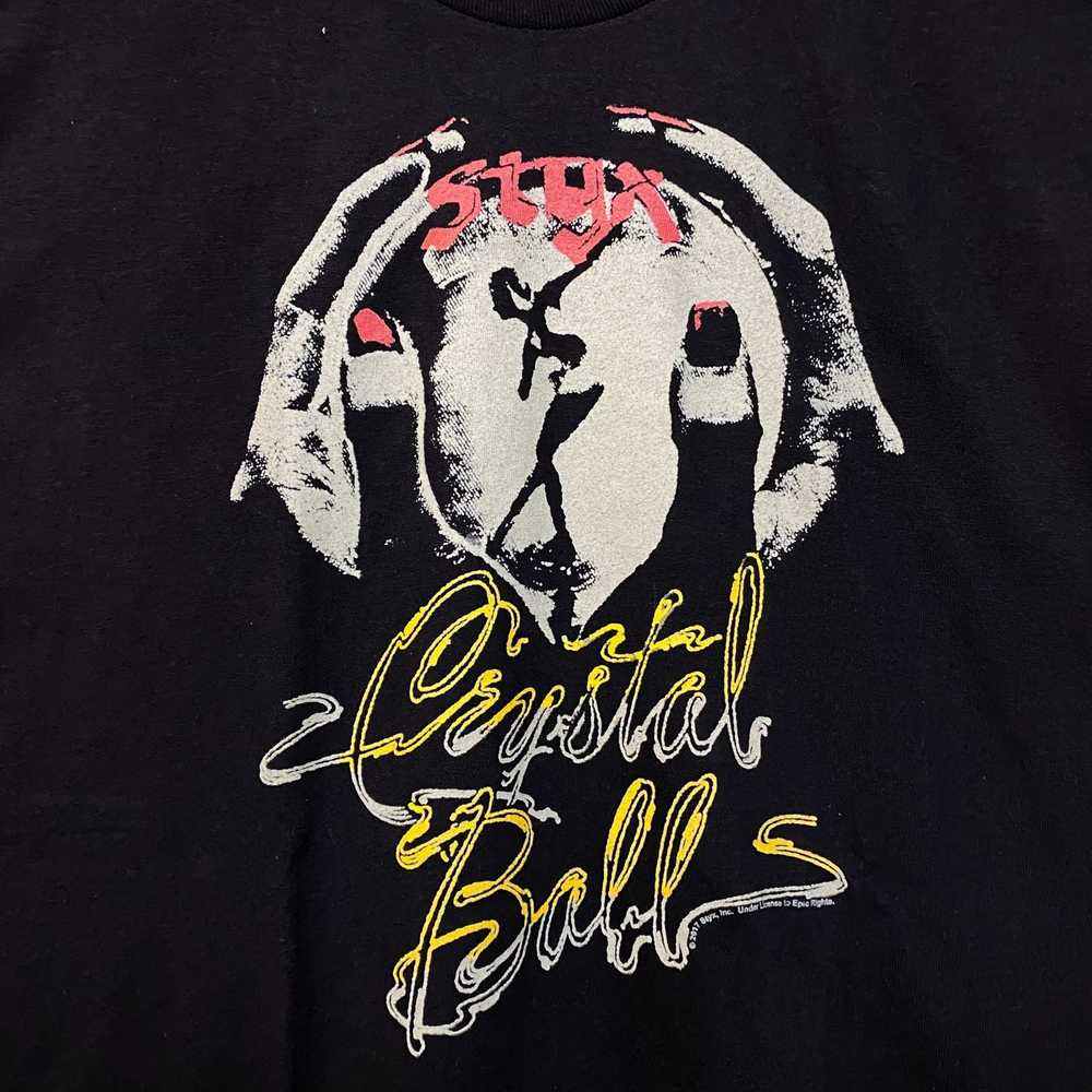 Band Tees Styx Crystal Balls Album Cover Art Hard… - image 2