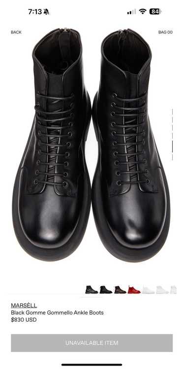 Marsell Marsell black gomme gommello ankle boots