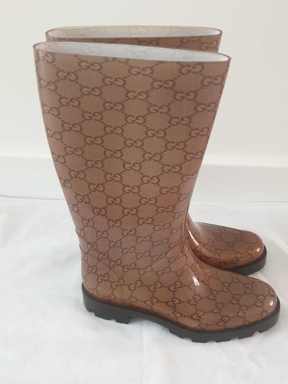 Product Details Gucci Monogram Wellington Boots - image 2