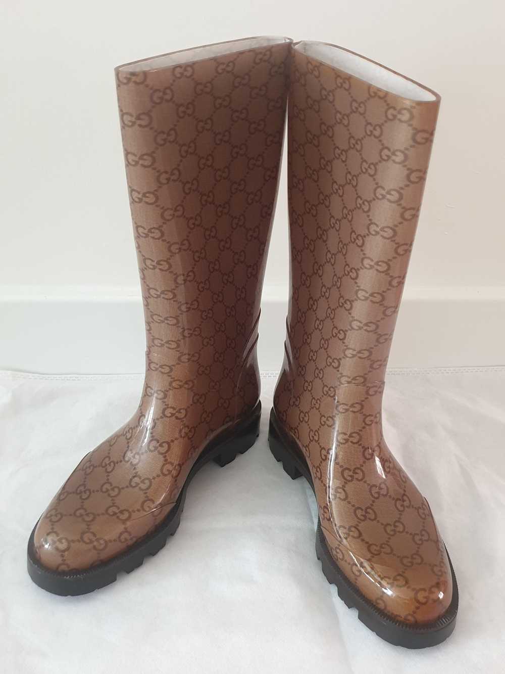 Product Details Gucci Monogram Wellington Boots - image 3