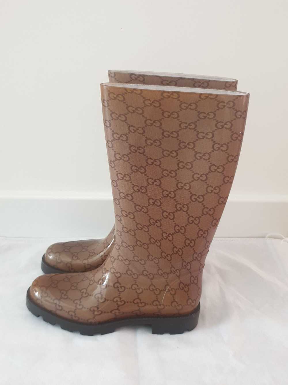 Product Details Gucci Monogram Wellington Boots - image 4