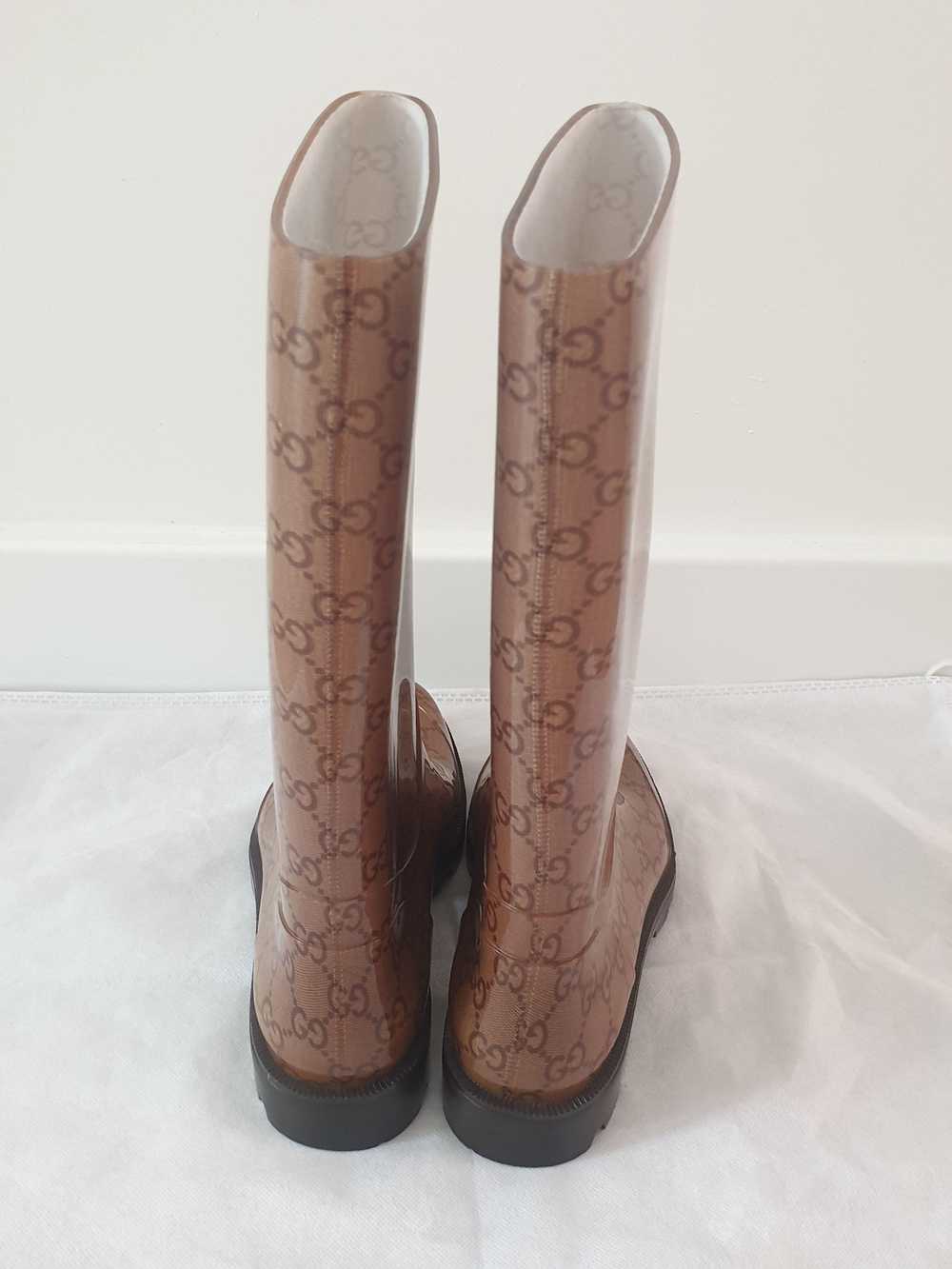 Product Details Gucci Monogram Wellington Boots - image 7